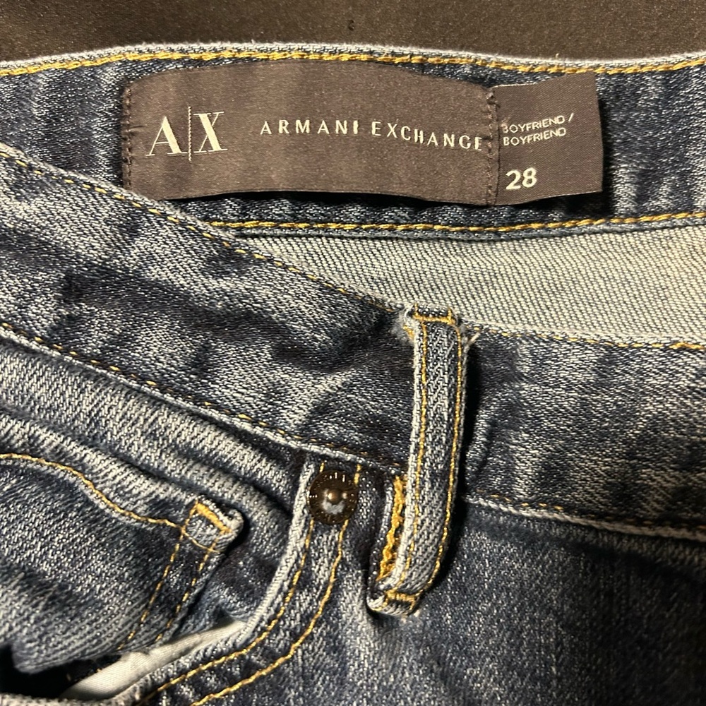 Armani Exchange Women's Ripped Jeans Boyfriend Size 28
